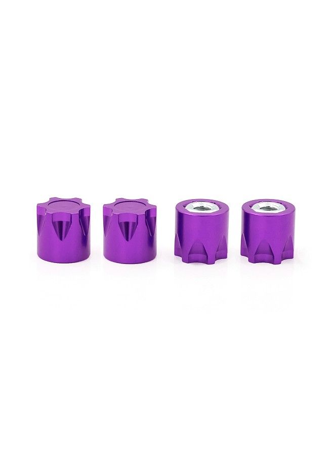 4PCS Aluminium Wheel Rim Center Cap M4 Nut Replacement for TRAX4 TRAX6 SCX10 90046 Redcat Gen8 Tamiya MST CFX VS4-10 1/10 Remote Control Crawler  - Image 1