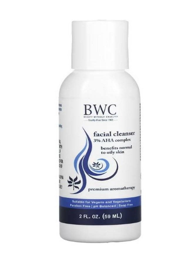 Beauty Without Cruelty 3 AHA Complex Facial Cleanser 2 fl oz 59 ml  - Image 1