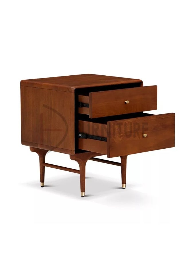 DIVINE FURNITURE 2 Drawer Modern Nightstand  - Image 4