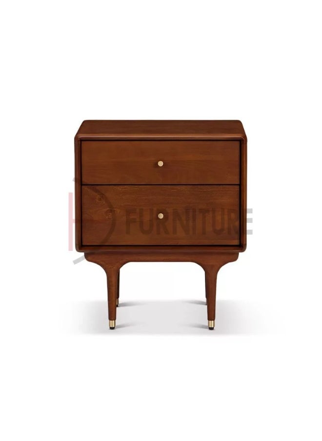 DIVINE FURNITURE 2 Drawer Modern Nightstand  - Image 2