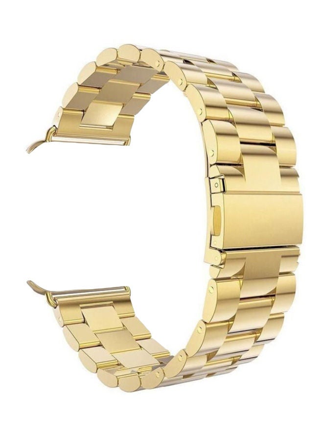 NIBEMINENT Steel Replacement Band For Apple Watch Series 4/5 Gold  - Image 1
