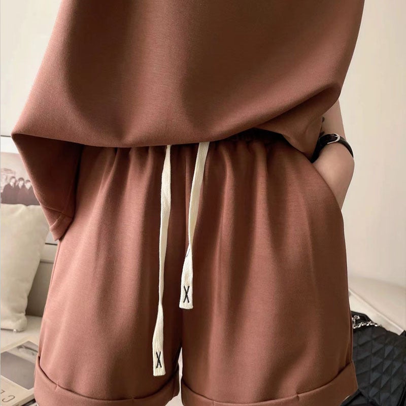 MOTIE Slim-Fit Sleeveless Vest  Casual Sports Suit for Women Summer Coffee - Image 1