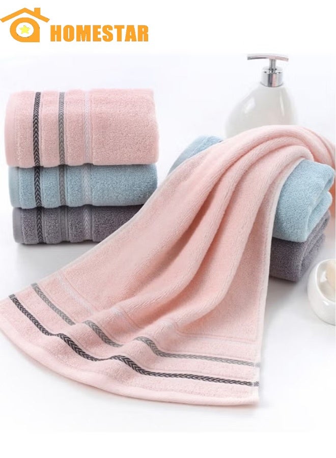 هومستر مجموعة مناشف الحمام من 3 قطع ، مناشف حمام منخفضة التواء من القطن ، امتصاص عالي ، تجفيف سريع - Image 1