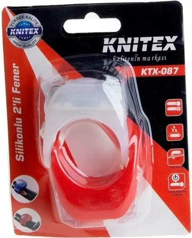 Knitex Bicycle Flashlight Silicone Flashlight 2 Pack KTX087 1086