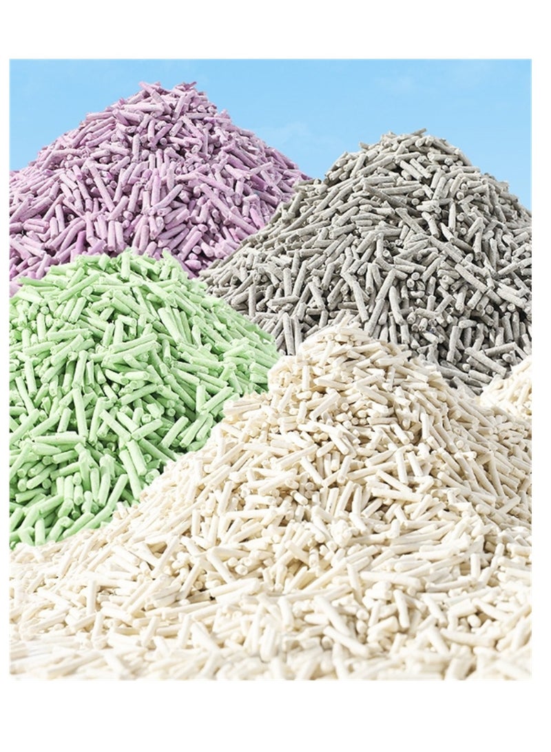 4 Packs Cat Litter, Clumping Biodegradable Absorbent Fragrance Soft Natural Been Tofu Cat Litter (Bamboo charcoal 4 Packs, 24L) - Image 5