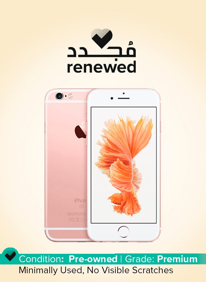 ابل  مجدد - آيفون 6S 128GB ذهب وردي 4G مع فيس تايم - Image 1