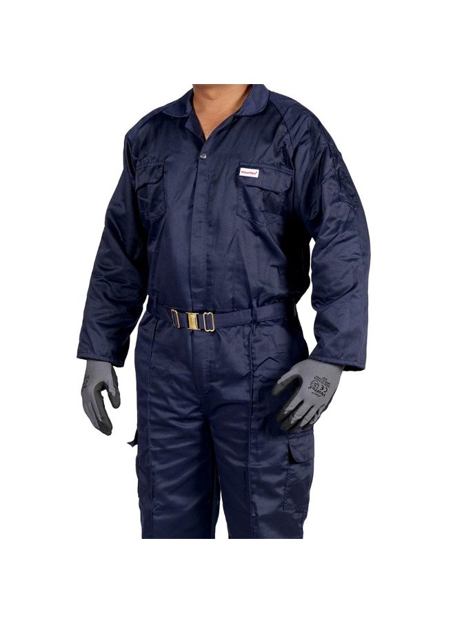 Vaultex Vaultex 1NV 190GSM Twill Coverall, Navy Blue, Medium  - Image 2