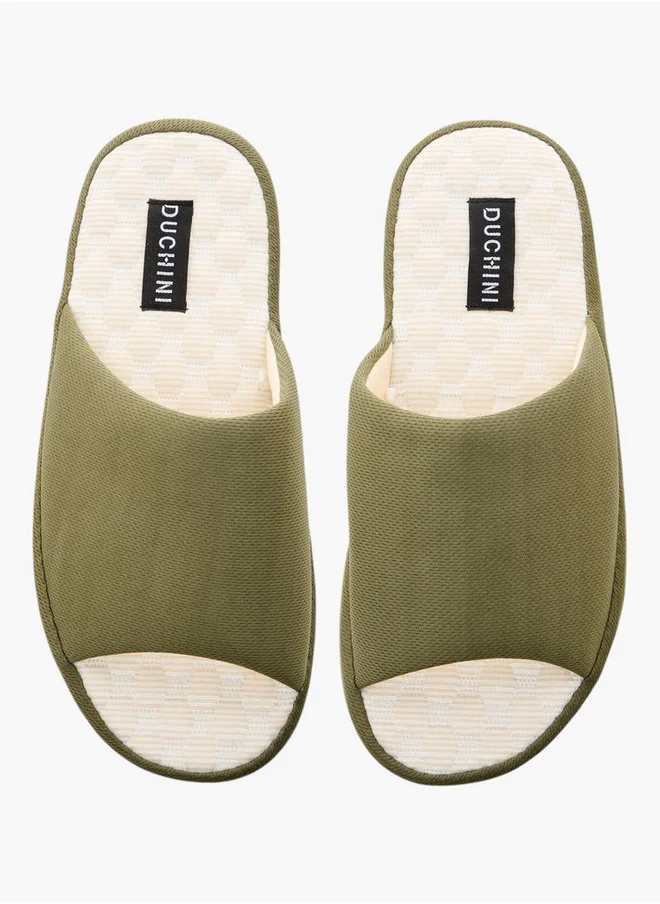 دوتشيني Men's Textured Bedroom Slippers