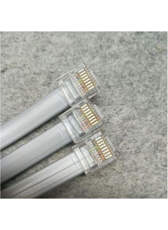 Generic Network Jumper Ultra Short Pure Copper Wire Core Flat 8P8C Body Crystal Head Eight Multi-Strand Wire-Color:Silver Gray-Line Length:0.05m  - Image 2