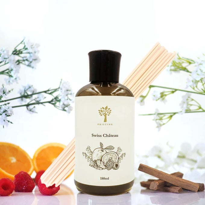 SWISS CHTEAUINSPIRED BY HILTON HOTEL REED DIFFUSER REFILL WITH FREE REED STICKS FRESH ROSE TANGERINE WHITE CEDAR OIL DIFFUSER REFILLS PREMIUM HOTEL LOBBY REED DIFFUSER OIL REFILL