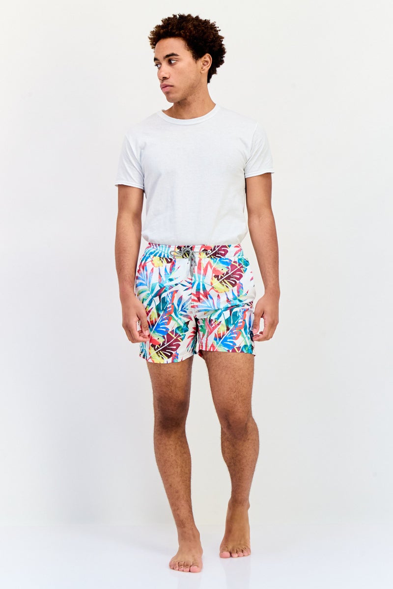 SALSA Men Allover Print Board Shorts, Multicolor - Image 4