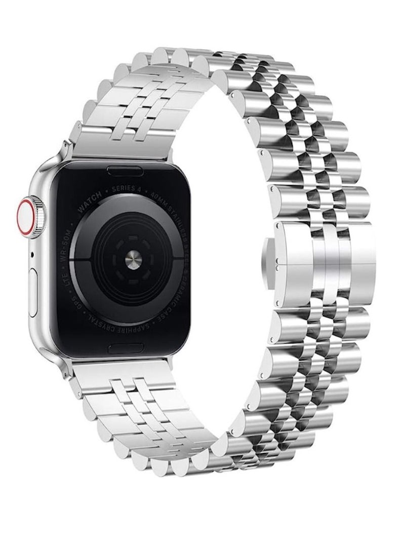 miYou Bluetooth Call Stainless Steel Men Sports Fitness Tracker IP67 Waterproof Smartwatch For IOS Android - Silver/Silver  - Image 2