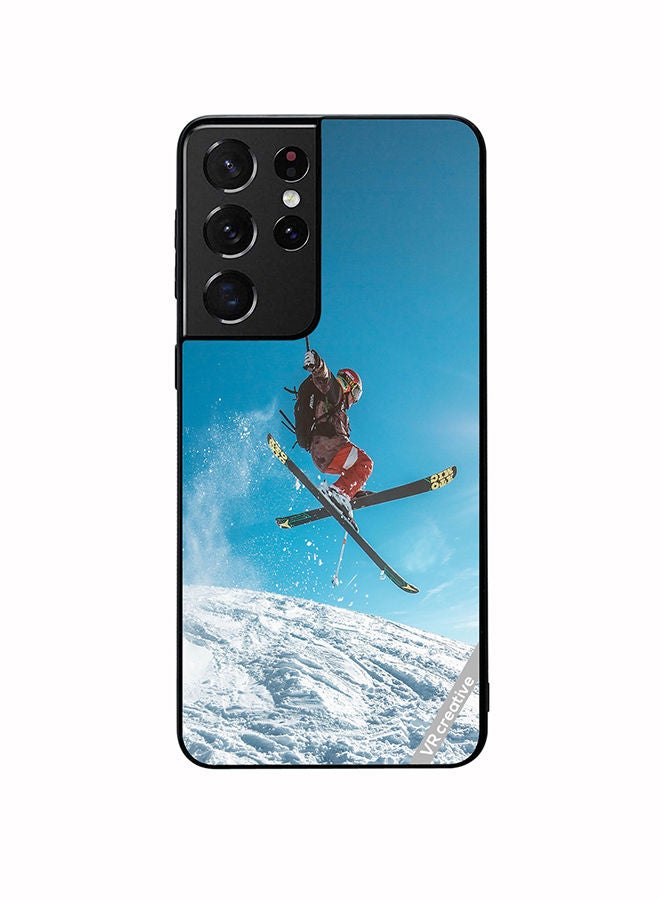 Protective Case Cover For Samsung Galaxy S21 Ultra 5G Freestyle Design Multicolour