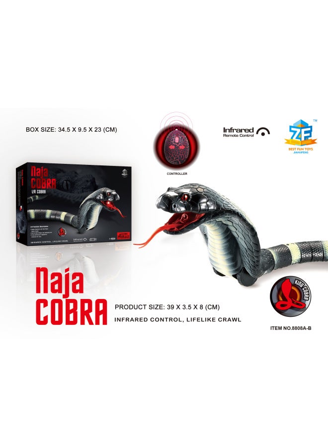 جهاز التحكم عن بعد بالأشعة تحت الحمراء الأكثر مبيعًا، محاكاة سحلية كهربائية، فأر ثعبان، عنكبوت، خدعة يوم كذبة أبريل، لعبة التحكم عن بعد للحيوانات - اللون: ثعبان للتحكم عن بعد بالأشعة تحت الحمراء (مع كابل شحن USB) 9909A-D - Image 4