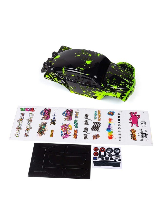 SummitLink - Custom Body Muddy Green Over Black Compatible For 1/10 Scale Rc Car Or Truck (Truck Not Included) Stb Bg 01 - Image 1