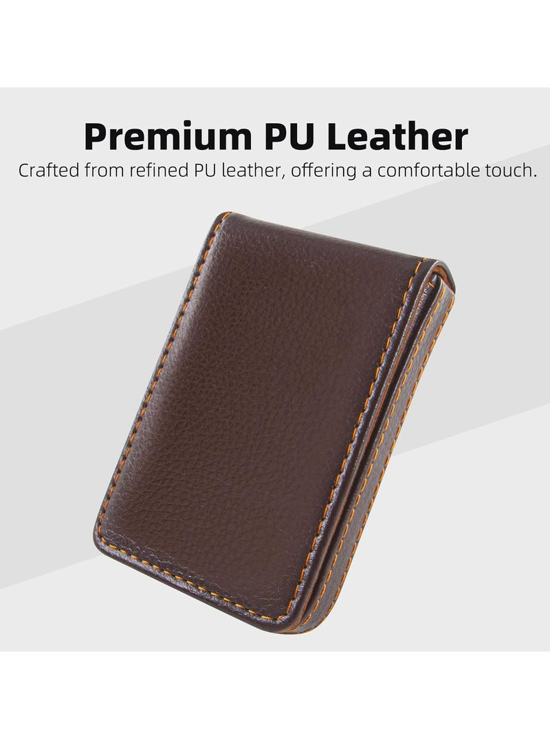 Oasisgalore - Business Card Holder Case with Premium PU Leather, Credit Card Holder Case for Men and Women - Image 1