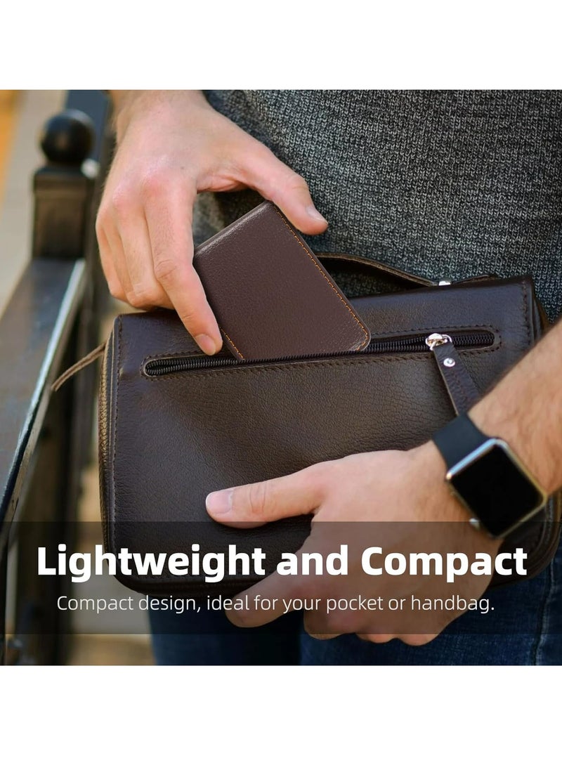 Oasisgalore - Business Card Holder Case with Premium PU Leather, Credit Card Holder Case for Men and Women - Image 1