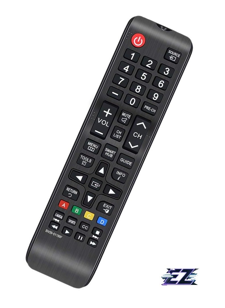 ELTRAZONE Universal Replacement Remote Control BN59-01199F for Samsung LCD LED HDTV 3D TV – Compatible with BN59-01199F, AA59-00666A, AA59-00741A, AA59-00600A & More – Battery Included - Image 2