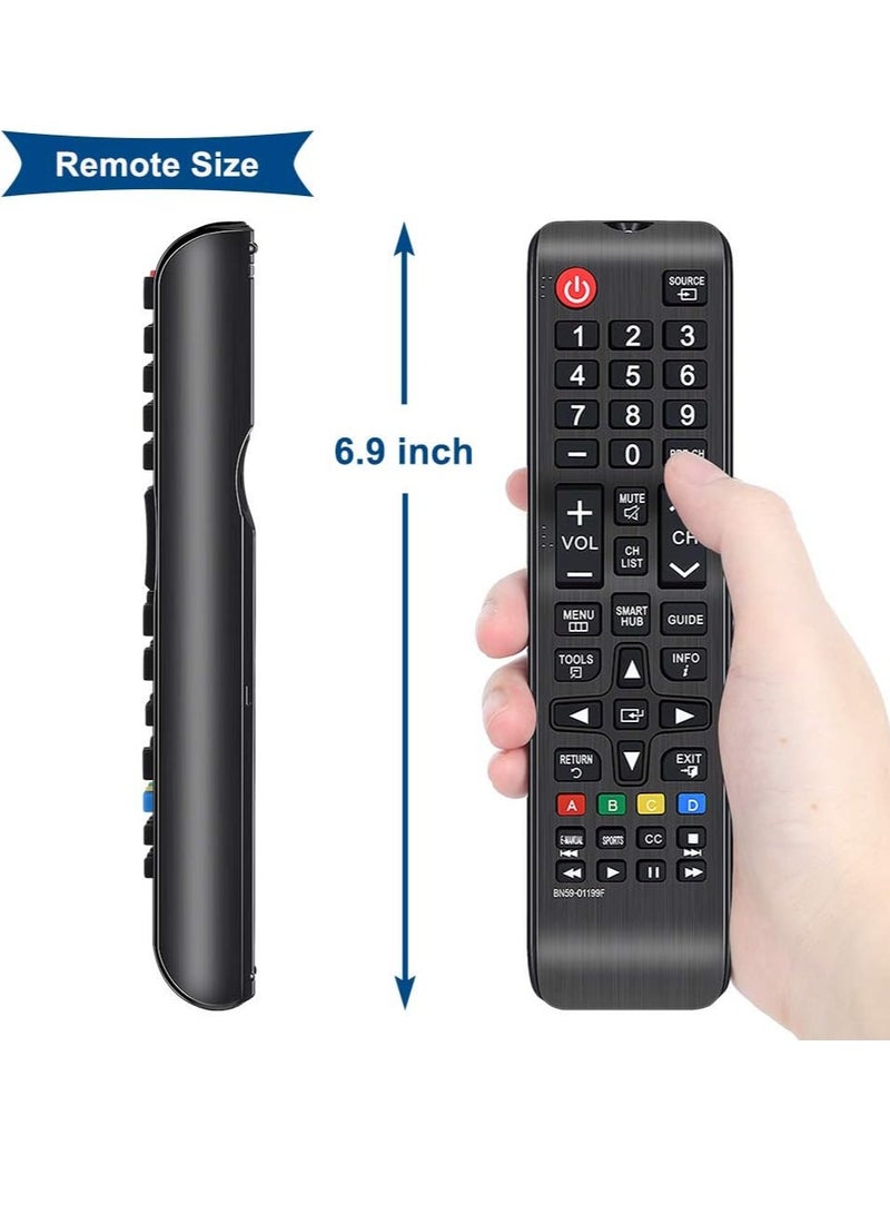 ELTRAZONE Universal Replacement Remote Control BN59-01199F for Samsung LCD LED HDTV 3D TV – Compatible with BN59-01199F, AA59-00666A, AA59-00741A, AA59-00600A & More – Battery Included - Image 3