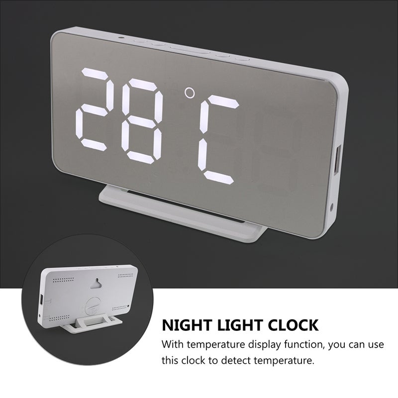 Digital Alarm Clock Temperature Number Time Clock Home Decoration - Image 5