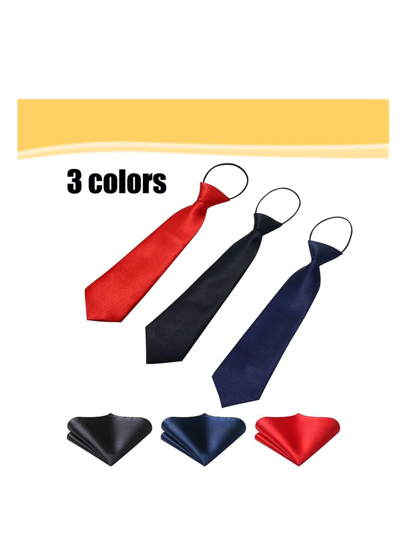3 Pieces Pre Tied Kids Necktie, Neckties Adjustable, One Size, Kids Elastic Ties, Formal Tie - Image 4