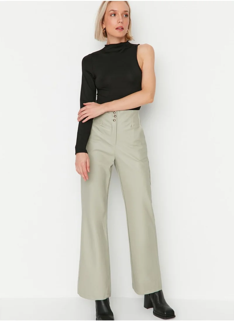 trendyol High Waist Front Button Pants