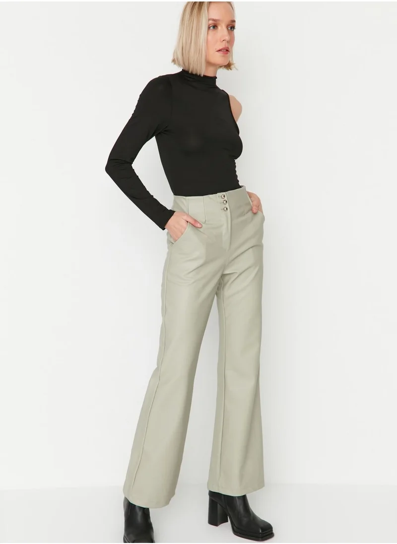 trendyol High Waist Front Button Pants