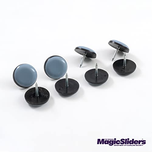 MAGIC SLIDERS L P 8221-7/8" Reusable Furniture Sliders | Heavy-Duty Self-Adhesive Floor Protectors for Carpets & Hard Floors | Non-Skid Pads for Chairs, Tables, and Heavy Furniture (Pack of 8,Grey) - Image 3