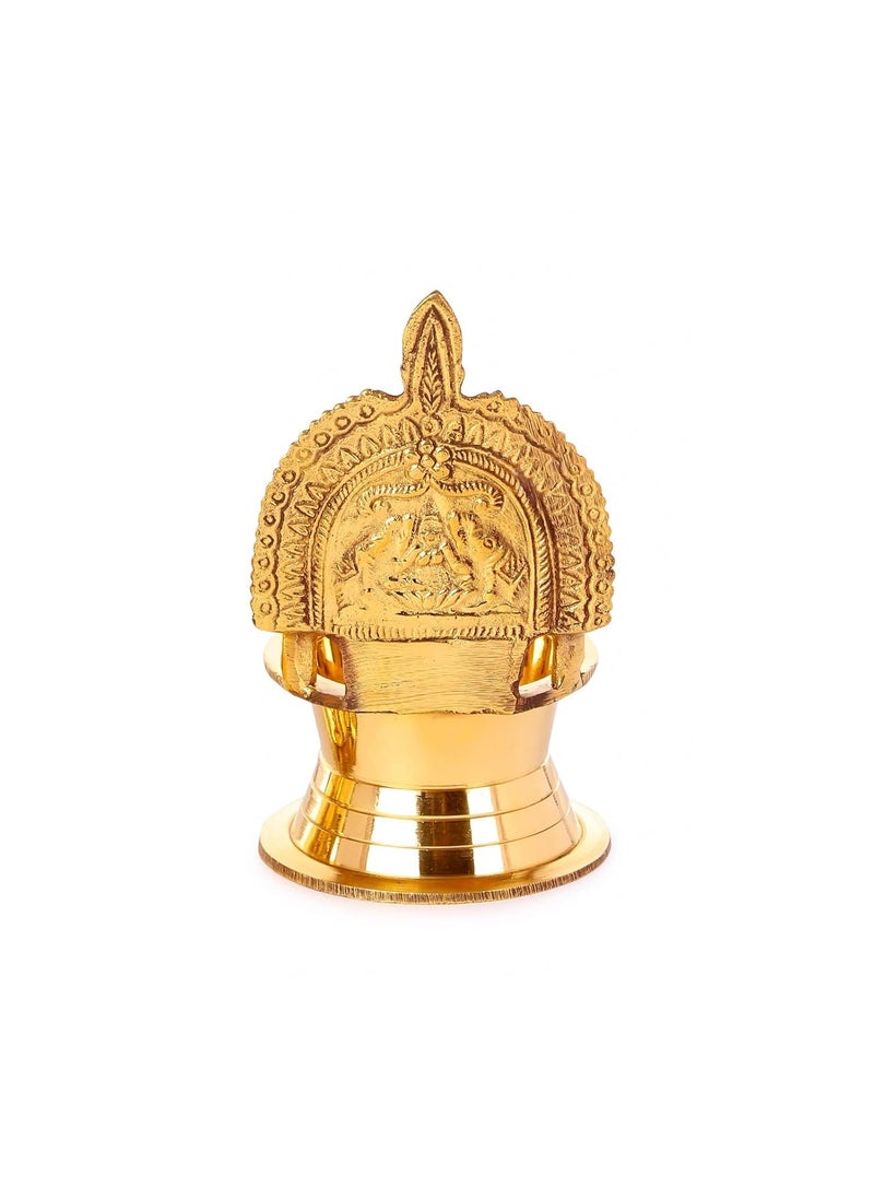 BulkySanta BulkySanta Pure Brass Kamakshi Deepa Big Size Kamatchi vilakku Kamakshi Devi Oil Lamp 12 cm Long 1  - Image 4