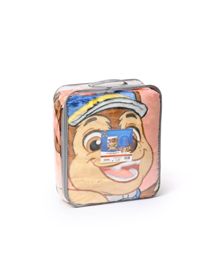 Paw-G Raschel Blanket – Ultra-Soft, Lightweight 100% Polyester – Pink - Image 1