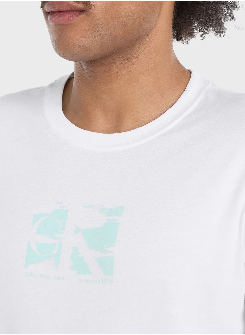 Calvin Klein Jeans Logo Crew Neck T-Shirt