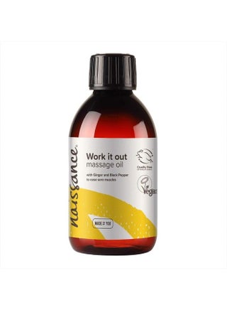 Naissance 'Work it Out' Massage Oil 3.4 fl oz - Natural Blend of Grapeseed Oil with Ginger, Black Pepper, Rosemary, Lemongrass, Coriander, Lavender & Vetiver Essential Oils - pzsku/Z2856D99D1D9CFCA1F640Z/45/_/1681513084/f7482db7-2d7a-4ef3-b7b2-3808c673b8b5