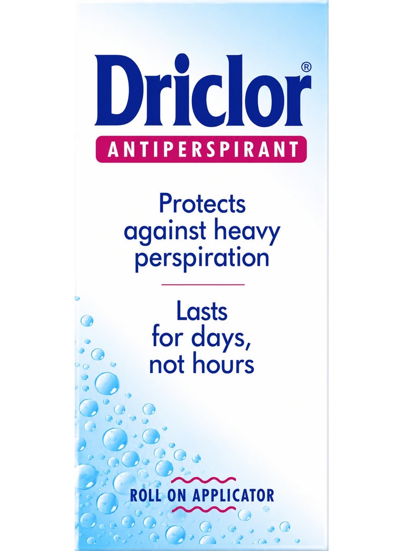 Driclor Antiperspirant Roll-On 20ml – Long-Lasting Protection Against Heavy Perspiration - Image 1