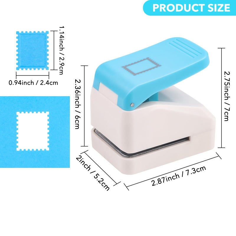 BAOFALI 0.9x1.1inch Postage Stamp Embossing Punch; Punches Score Tools for Scrapbooking Journaling Paper Craft DIY Card Making Paper Crafting Scrapbooking DIY Card Making Arts Crafts Supplies - Image 2