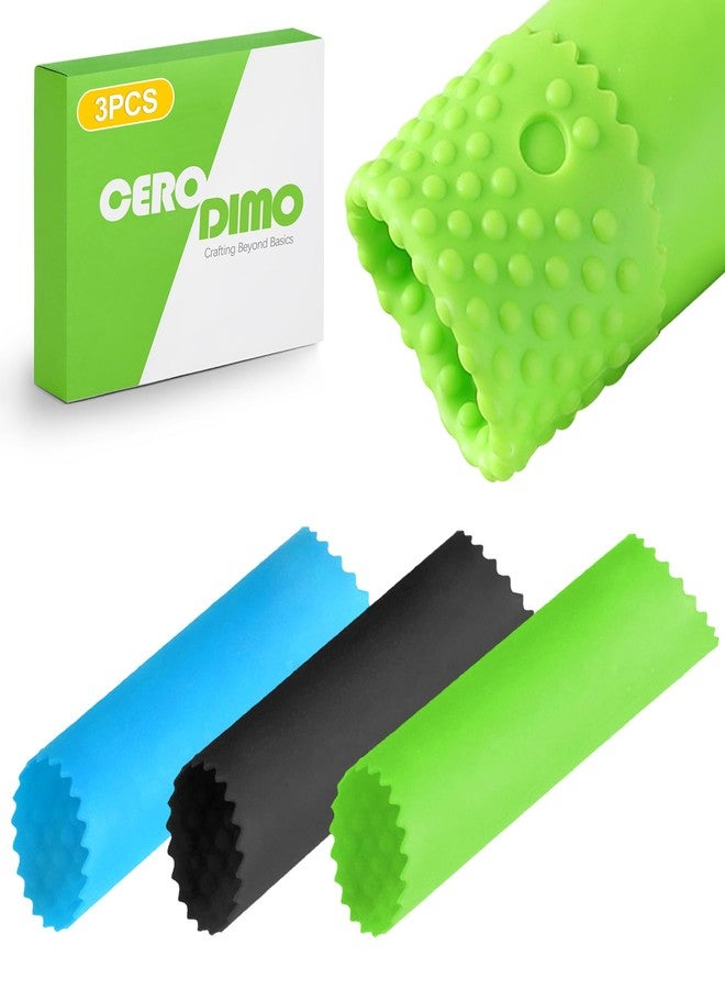 CeroDimo 3 Pack Silicone Garlic Peeler Tube Roller Set Odor Resistant Garlic Roller for Quick Clove Skin Removal Easy to Clean Kitchen Tool with Multicolor - Image 1