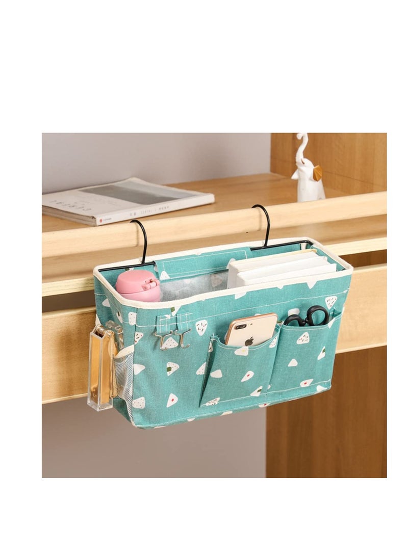 SYOSI With pattern Home Multifunctional Bedside Hanging Bag College Dormitory Bedside Cloth Hanging Basket Bed Clutter Sorting Storage Bag Magazine Book Storage Bag (the first picyures) - Image 5