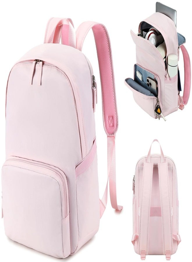 BTOOP Backpack for School Girls Teens Lightweight College Bookbag Casual Work Travel Laptop Backpack for Women Water Resistant Pink Backpacks(Pink) - Image 1