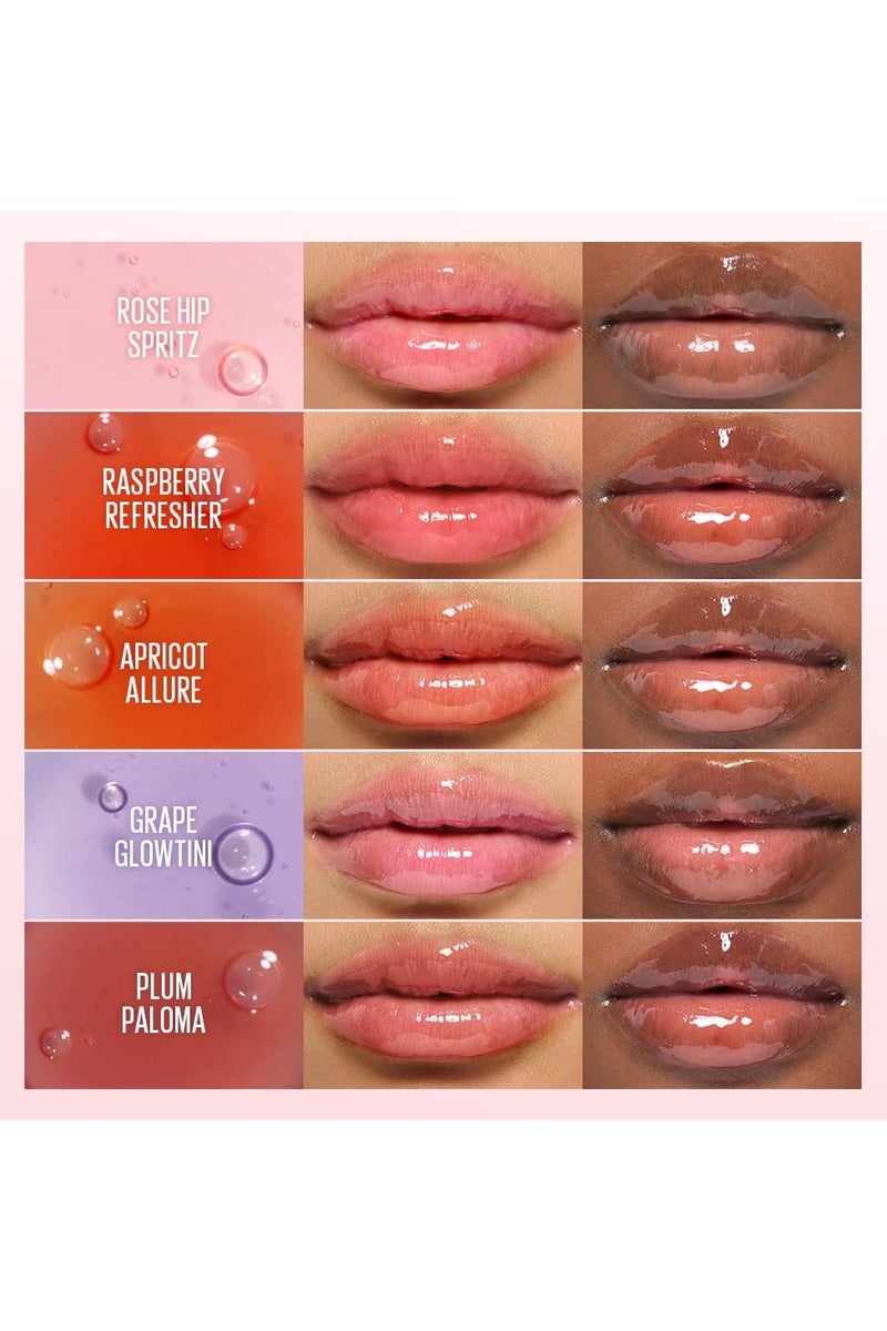 KAJA Juicy Glass Lip Oil - Fig Smoothie - Clear Tint Gloss Plumper - Hydrating Lightweight Shine with Vitamin Tree Fruit Oil, Vegan Cruelty-Free 4ml - Image 5