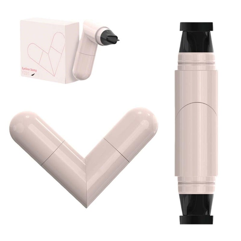Rotating Eyeliner Stamp Pen, 2026 Upgrade Waterproof Rotating Winged Eye Liner Stamp Pen, Smudge-Proof Easy to use Eyeliner Stamp Tool (Black) - Image 1