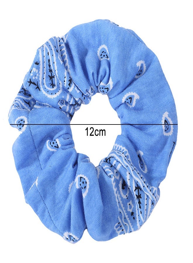 وهاواي 6pcs Bandana Scrunchies for Hair, Elastic Soft Fabric Hair Scrunchies Hair Ties Ponytail Holder Elastic Hair Bands Accessories Color Assorted - Image 3