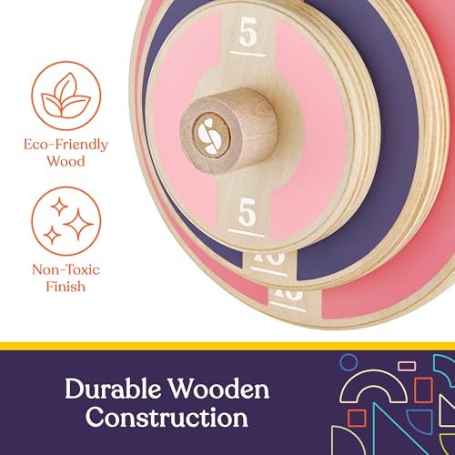 Special Supplies Kids Wooden Workout Play Weights Set - Adjustable Dumbbells Set for Home Gym Equipment, Exercise Workout Set for School or Home Fitness Activities, Pastel Colors (Set of 2 Dumbbells) - Image 5
