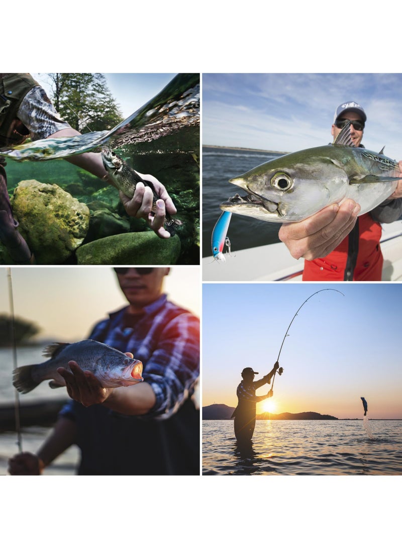 Arabest Fishing Rod and Reel Combo - Telescopic Fishing Pole with Spinning Reel, 3M, Medium Heavy Power, 10-20lb Line, Ambidextrous, Includes Rod, Reel, Line, Lures, Carry Bag & Accessories - Image 5