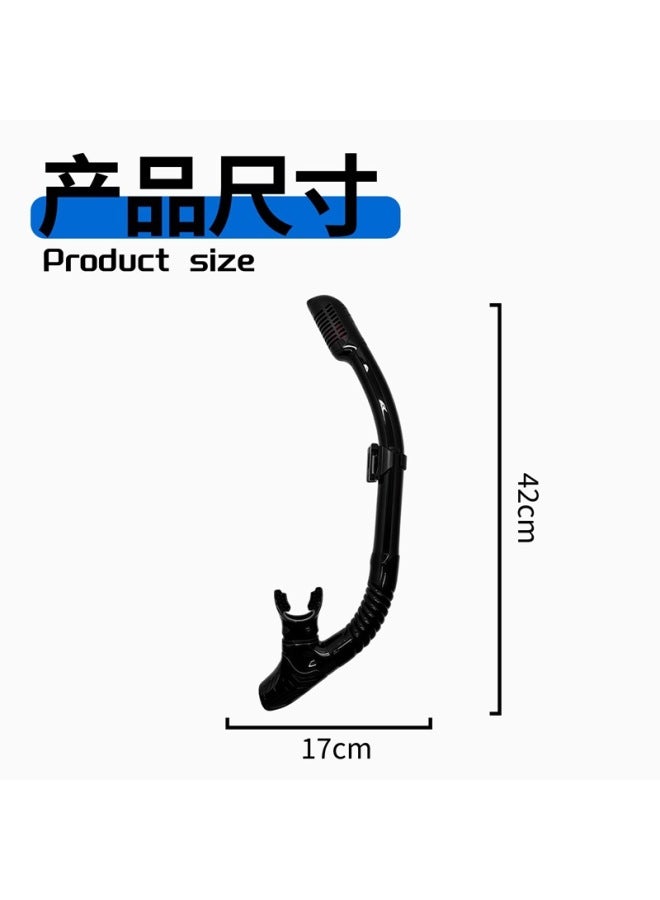 Whale Transparent Black Snorkeling 2-in-1 Set Diving Mask With Full Dry Snorkel For Adults, Prescription Lens Compatible, Swimming Diving Mask - Image 3