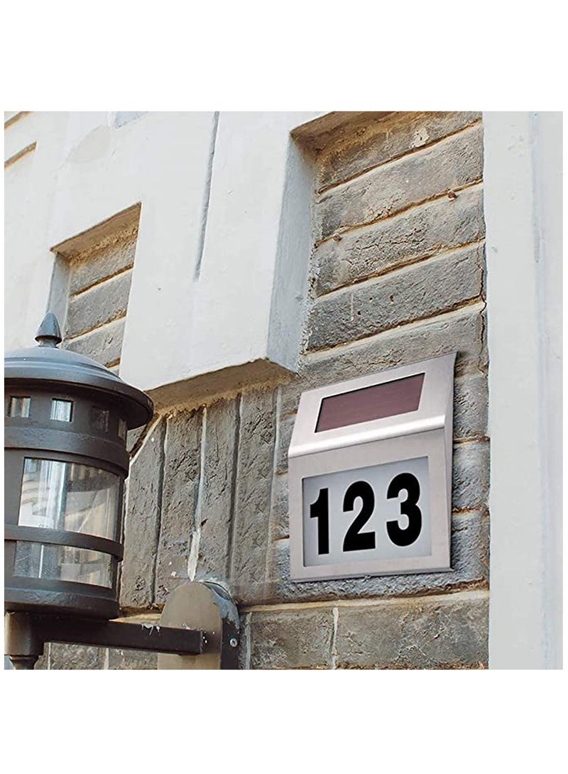 SYOSI Lighted House Numbers, Solar House Number, Sign with Waterproof LED, for Outdoor Address Numbers, Solar Powered Address Numbers - Image 2
