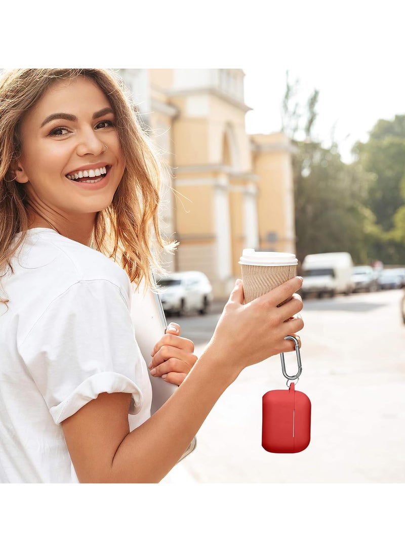 AROAQ Protective Case Compatible with AirPods Pro Case, Silicone Protective Case Cover with Carabiner, Compatible with Apple Airpods Pro - Image 4