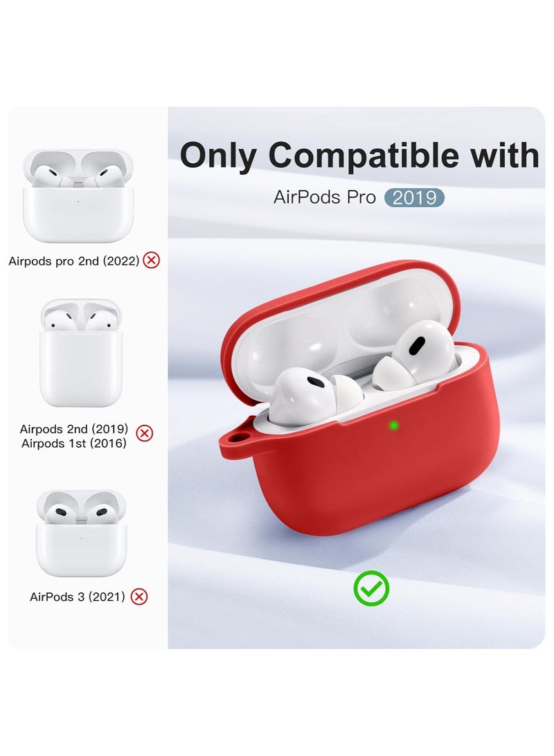AROAQ Protective Case Compatible with AirPods Pro Case, Silicone Protective Case Cover with Carabiner, Compatible with Apple Airpods Pro - Image 5