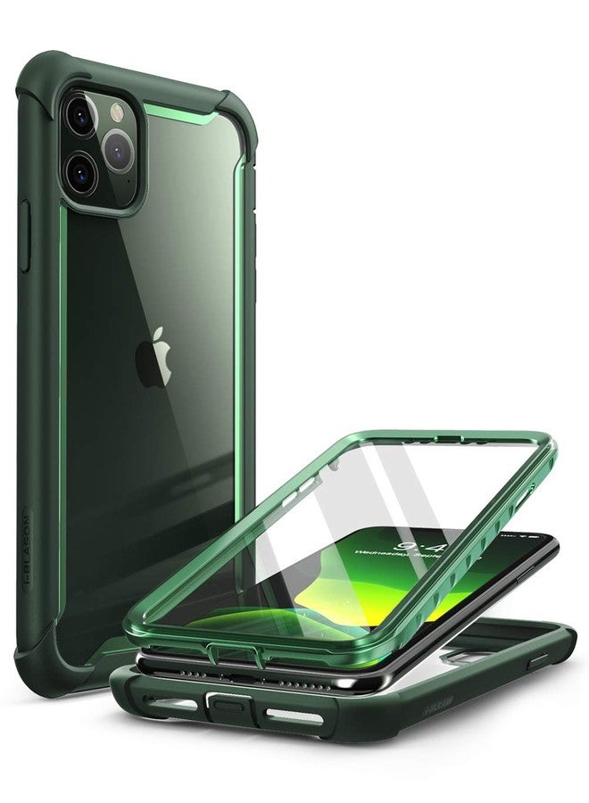 آي-بلاسون جراب i-Blason Ares لهاتف iPhone 11 Pro Max إصدار 2019، جراب متين شفاف مزدوج الطبقات مع واقي شاشة مدمج (أخضر) - Image 1