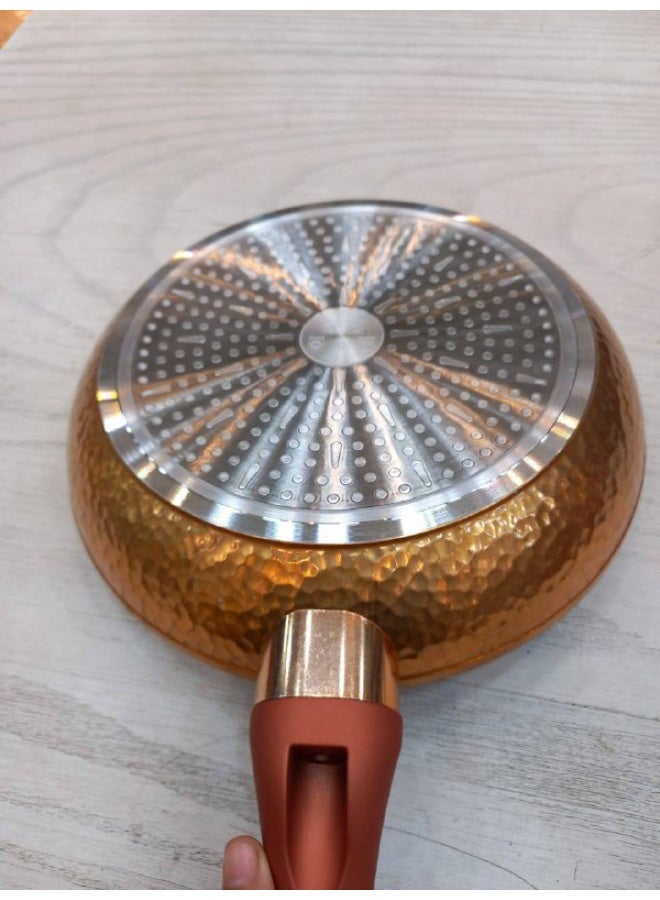 طقم الطاسات الذهبي 3 قطع مقاسات: 20 / 24 / 28 سم - Image 2