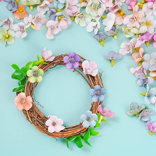 Fumwase 100 Pieces Artificial Daisy Flower Heads Mini Faux Multicolor Silk Flower Heads for DIY Crafts Headdress Home Wedding Garland Decor Accessory - Image 4