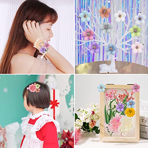 Fumwase 100 Pieces Artificial Daisy Flower Heads Mini Faux Multicolor Silk Flower Heads for DIY Crafts Headdress Home Wedding Garland Decor Accessory - Image 5